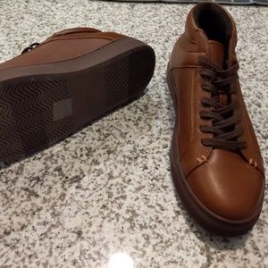 Seven 9 Brown Leather Hi top